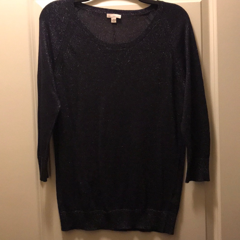 Gap black & silver sweater